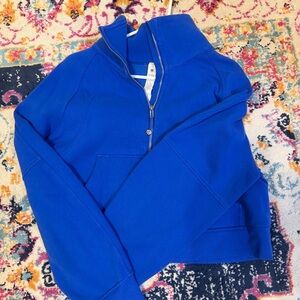 lululemon athletica Royal Blue Quarter-Zip Sweatshirt